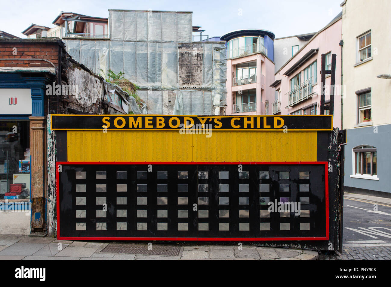 Somebody's Child Memorial in Temple Bar for children who died in